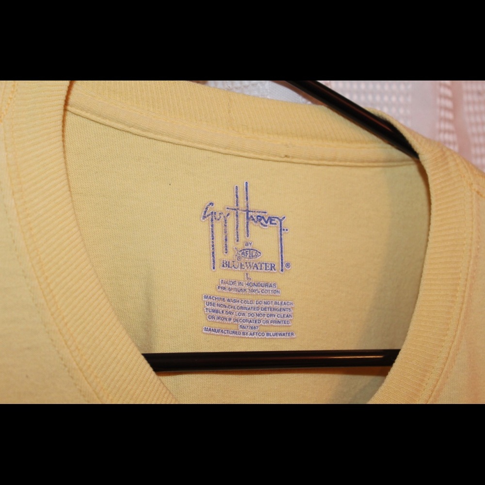 Yellow Guy Harvey Sailfish Graphic T-shirt